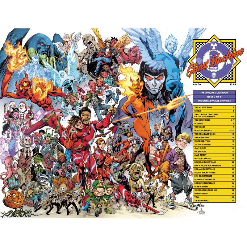 GHOST MACHINE THE OFFICIAL GUIDEBOOK 3 (OF 5) CVR C IVAN REIS & DANNY MIKI WRAPAROUND VAR