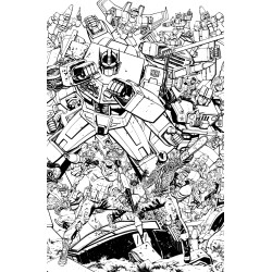 GI JOE 23 CVR G TOM REILLY TRANSFORMERS B&W ENERGON UNIVERSE 3RD ANNIVERSARY VAR