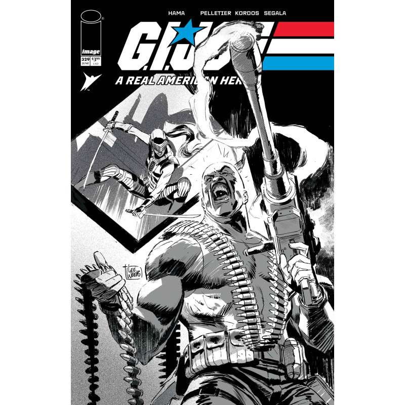 GI JOE A REAL AMERICAN HERO 329 CVR B LEE WEEKS B&W VAR