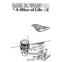 HANK HOWARD PIZZA DETECTIVE A SLICE OF LIFE 2 (OF 2) CVR C DAVID LAPHAM PIZZA SKETCH VAR