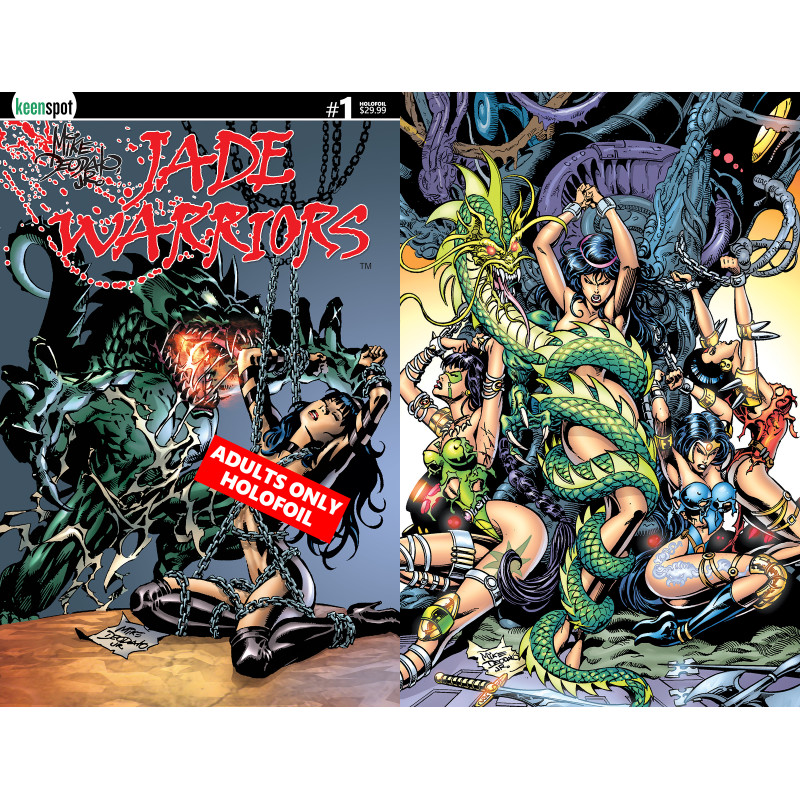 JADE WARRIORS 1 CVR D MIKE DEODATO ADULTS ONLY HOLOFOIL FLIP VAR (MR)