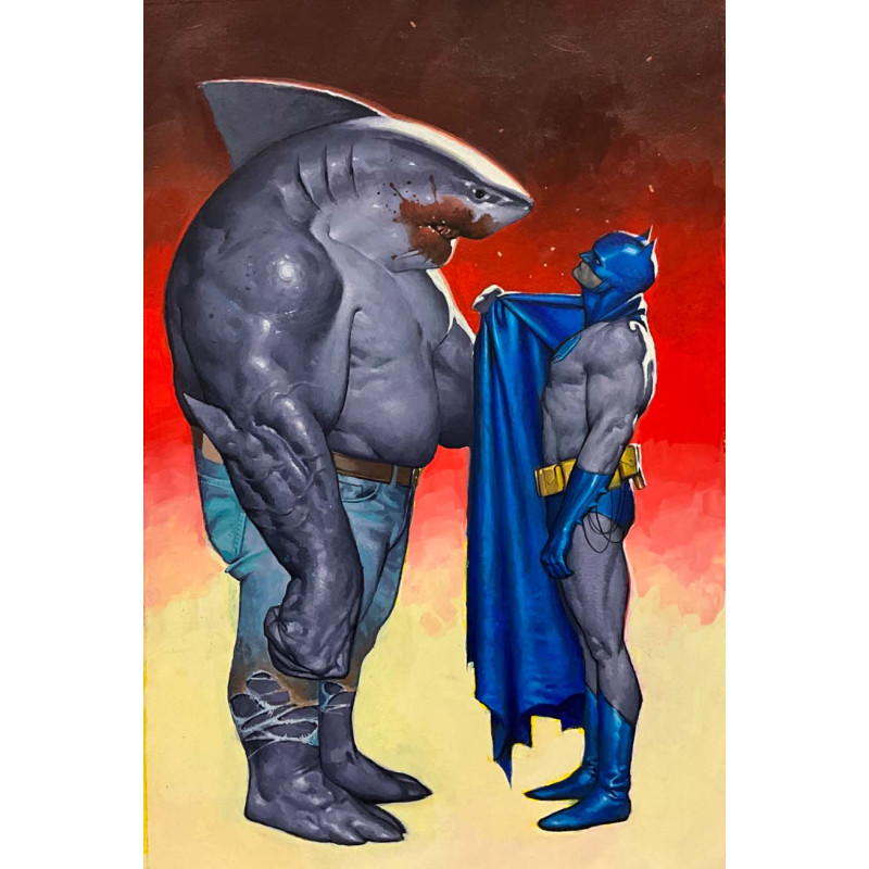 JUSTICE LEAGUE UNLIMITED 20 CVR D FABRIZIO DE TOMMASO CARD STOCK VAR