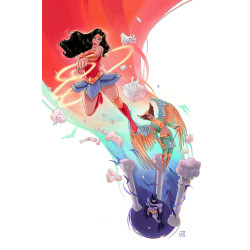 JUSTICE LEAGUE UNLIMITED 20 CVR E YASMIN FLORES MONTANEZ CARD STOCK VAR