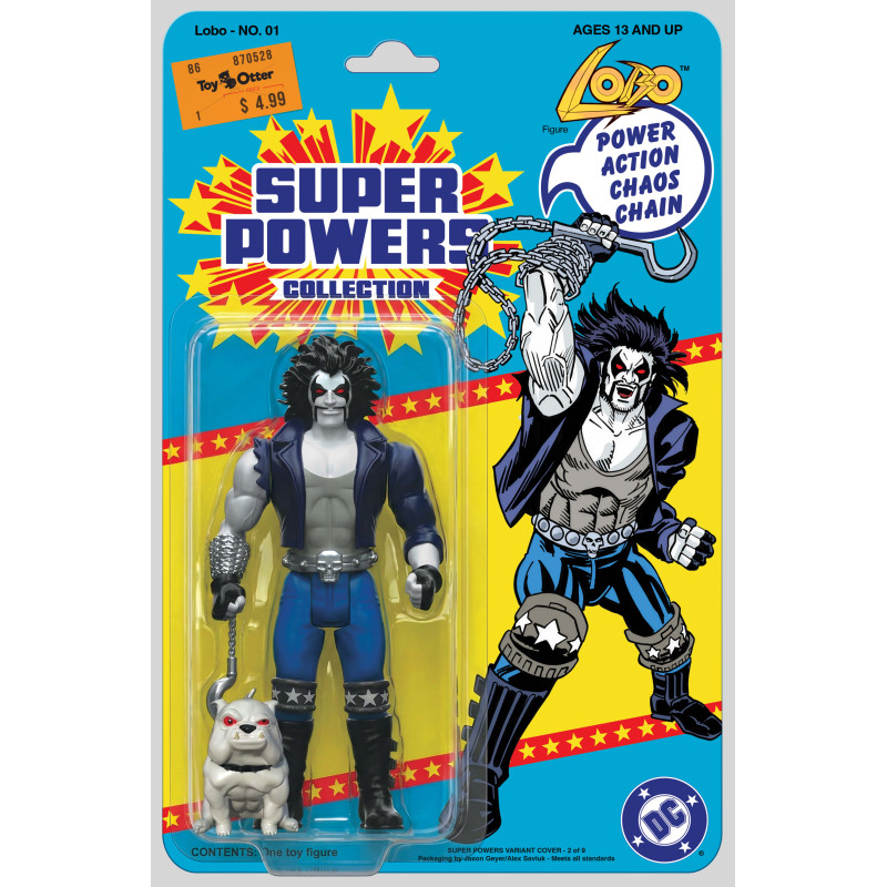 LOBO 1 FACSIMILE EDITION CVR B JASON GEYER & ALEX SAVIUK LOBO SUPER POWERS CARD STOCK VAR