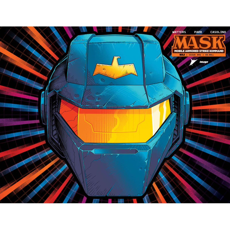 MASK 1 CVR Q PYE PARR & LUKE PREECE & ANDRES JUAREZ DIE CUT FOIL MASK VAR