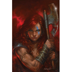 RED SONJA SHE DEVIL WITH A SWORD 2 CVR G LUCIO PARRILLO METAL PREMIUM COVER VAR