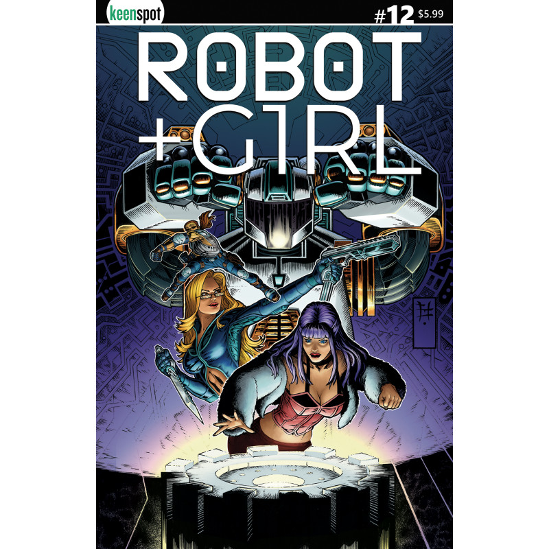 ROBOT + GIRL 12 CVR B JEFFREY EDWARDS VAR