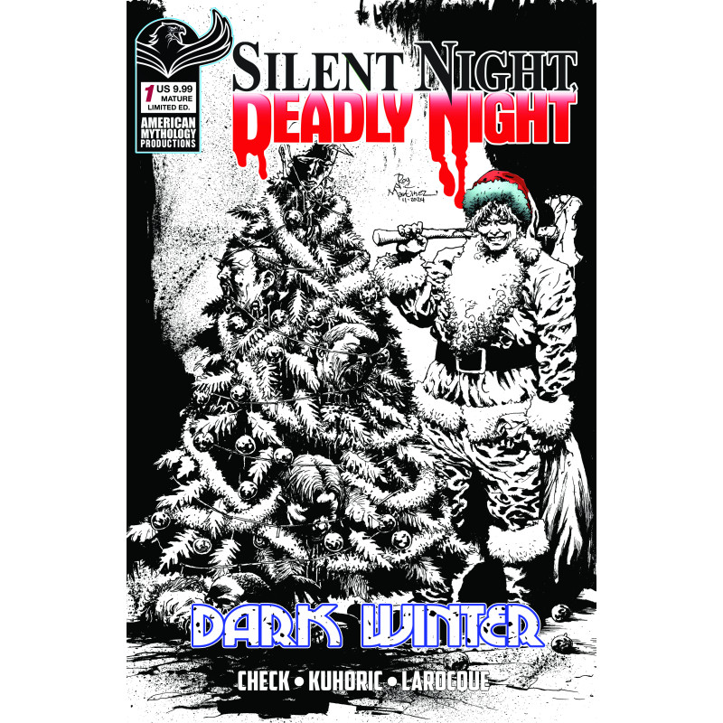 SILENT NIGHT DEADLY NIGHT DARK WINTER 1 (OF 2) CVR F ROY ALLAN MARTINEZ B&W VAR Limited to 350 Copies Allocations May Occur Prev