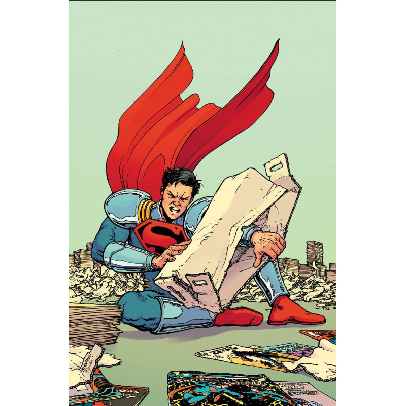 SUPERMAN 39 CVR D CHRIS BURNHAM CARD STOCK VAR (THE REIGN OF THE SUPERBOYS)