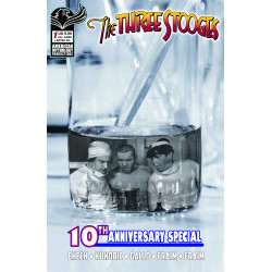 THREE STOOGES AMERICAN MYTHOLOGY 10TH ANNIVERSARY 1 CVR D B&W PHOTO VAR Previously Solicted Thru Diamond