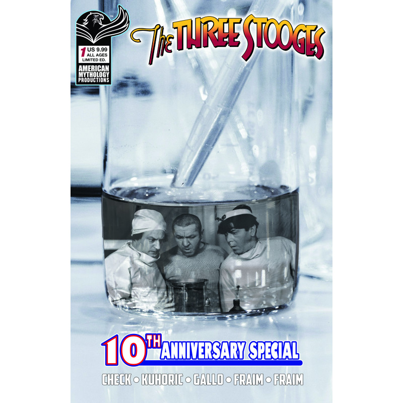 THREE STOOGES AMERICAN MYTHOLOGY 10TH ANNIVERSARY 1 CVR D B&W PHOTO VAR Previously Solicted Thru Diamond