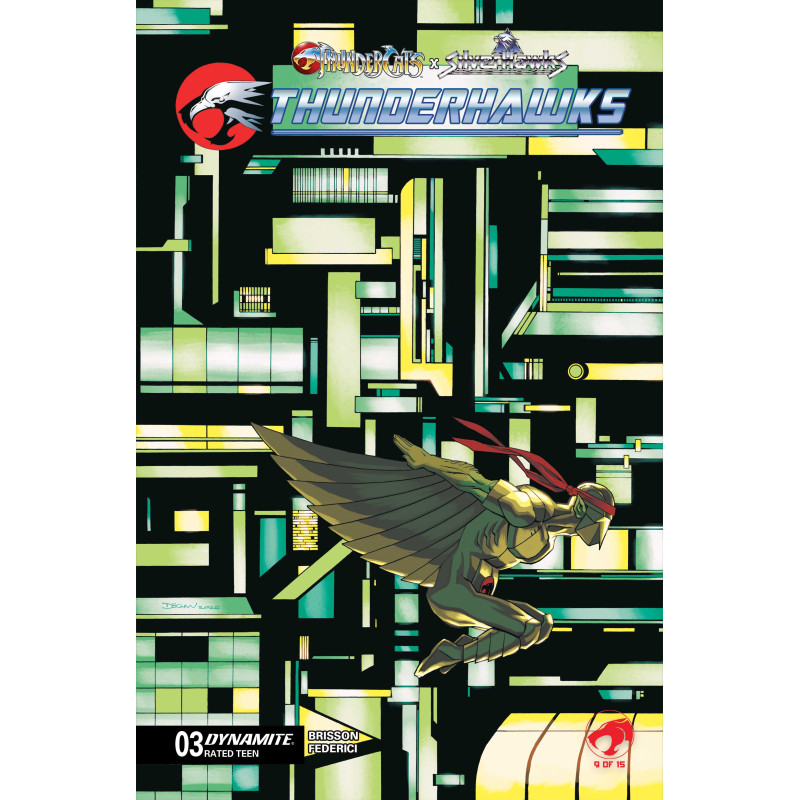 THUNDERCATS X SILVERHAWKS THUNDERHAWKS 3 CVR B DECLAN SHALVEY VAR