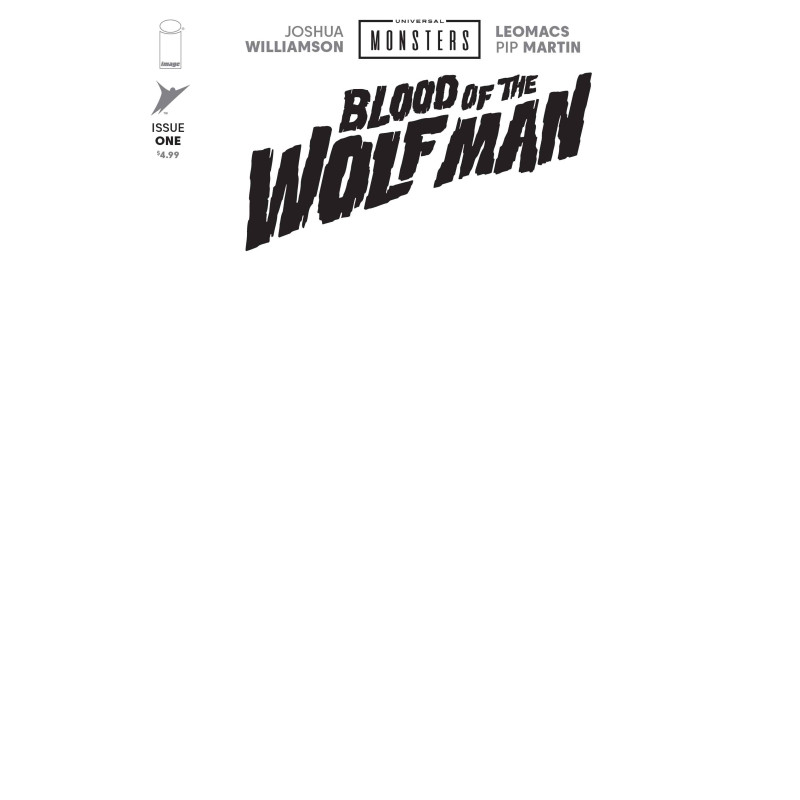 UNIVERSAL MONSTERS BLOOD OF THE WOLF MAN 1 (OF 4) CVR H BLANK SKETCH VAR (Allocations May Occur)