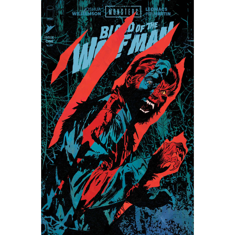 UNIVERSAL MONSTERS BLOOD OF THE WOLF MAN 1 (OF 4) CVR I MICHAEL WALSH DIE CUT FOIL REVEAL VAR