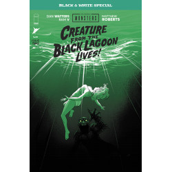 UNIVERSAL MONSTERS CREATURE FROM THE BLACK LAGOON LIVES BLACK & WHITE SPECIAL 2 (OF 2) CVR A MATTHEW ROBERTS