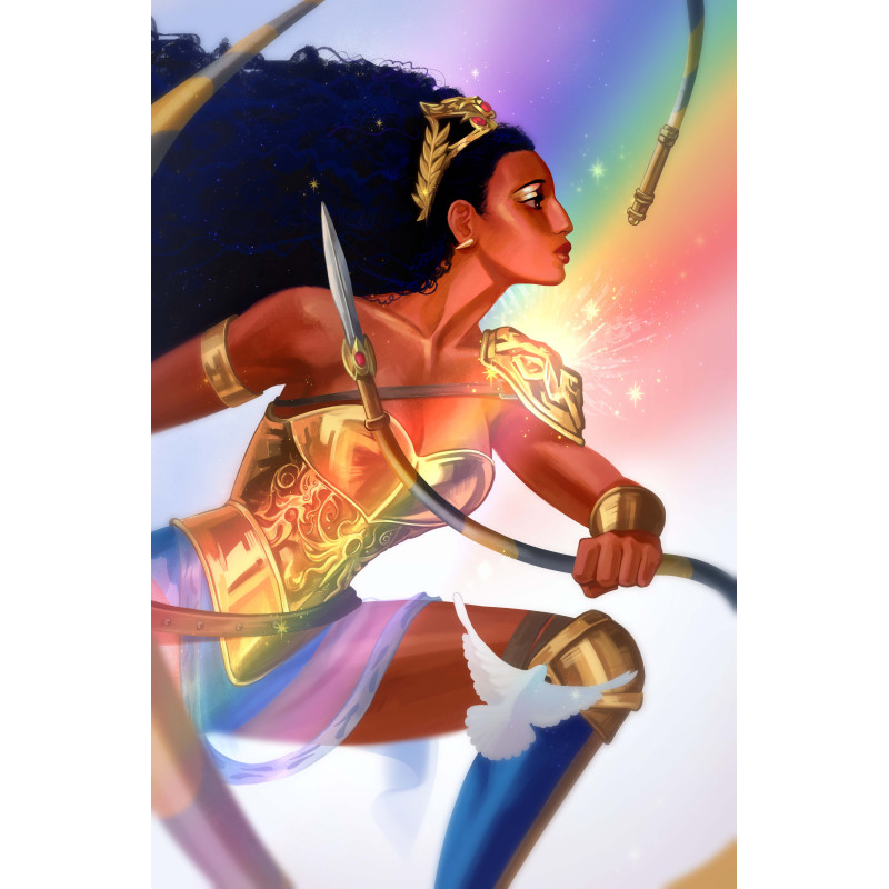 WONDER WOMAN 34 CVR E FATIMA WAJID DC PRIDE CARD STOCK VAR