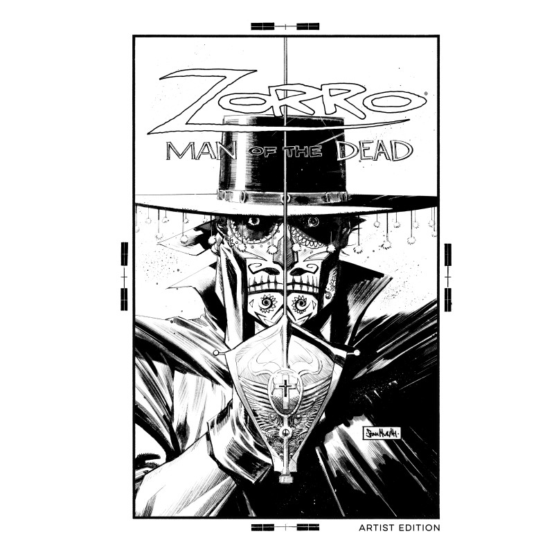 ZORRO HC VOL 01 MAN OF THE DEAD ARTIST EDITION B&W (Allocations May Occur)