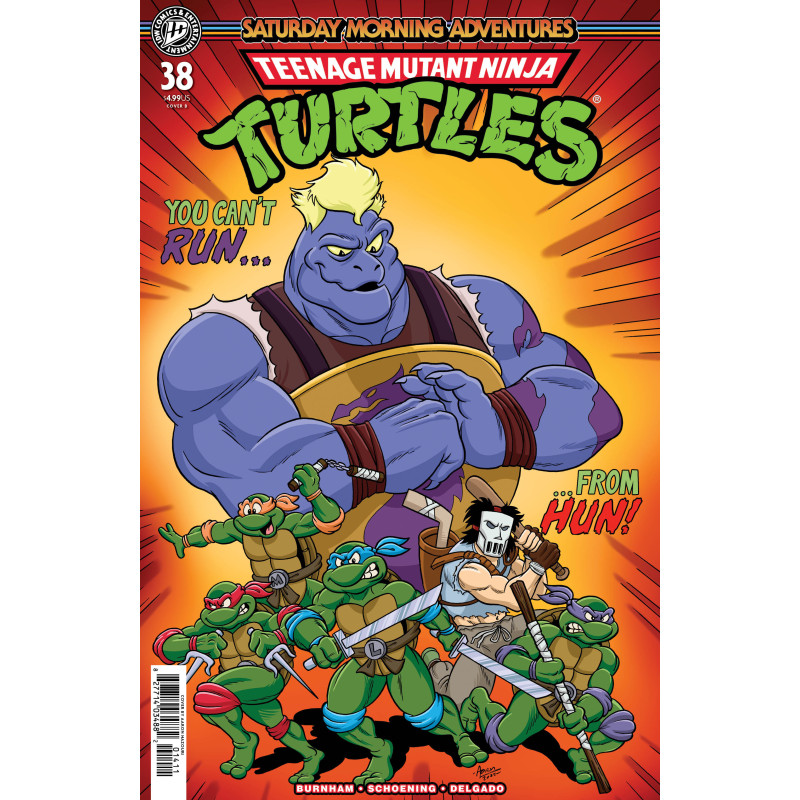 TEENAGE MUTANT NINJA TURTLES: SATURDAY MORNING ADVENTURES 38 VARIANT B (HAZOURI)