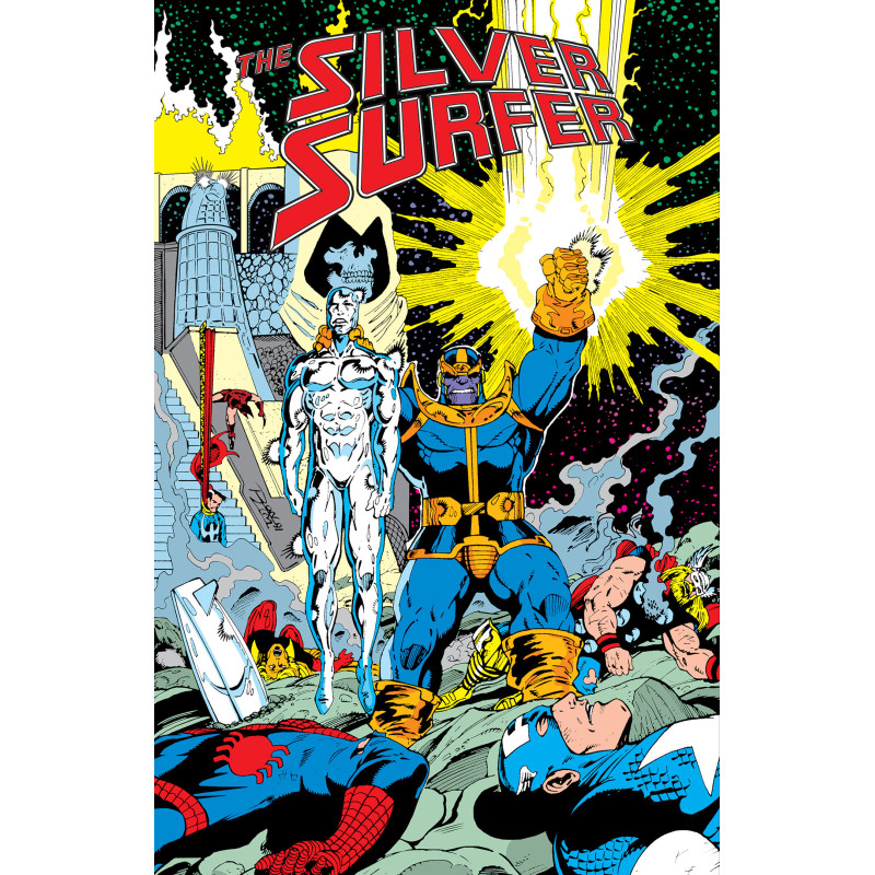 SILVER SURFER: THE INFINITY GAUNTLET OMNIBUS RON LIM INFINITY GAUNTLET COVER