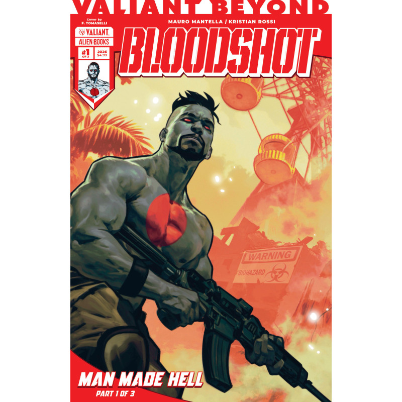VALIANT BEYOND: BLOODSHOT 4--MAN MADE HELL 1 VARIANT B (TOMASELLI)