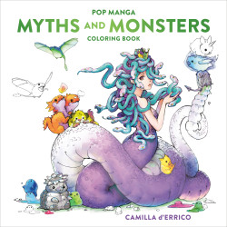 POP MANGA MYTHS AND MONSTERS COLORING BOOK