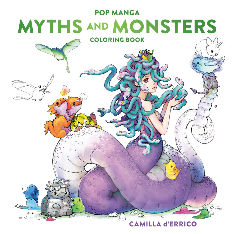 POP MANGA MYTHS AND MONSTERS COLORING BOOK