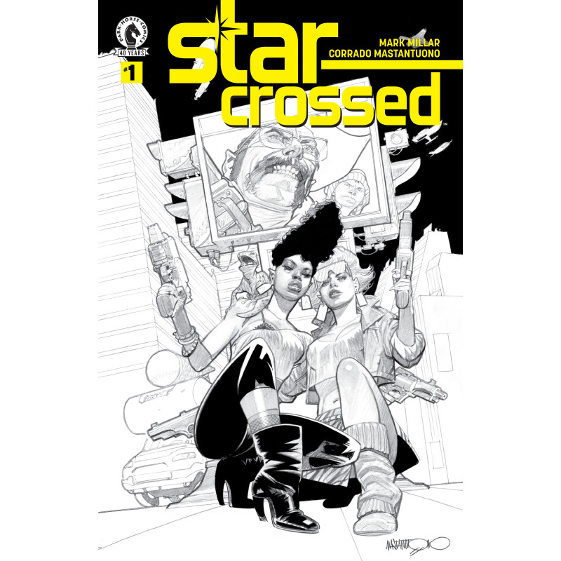 STAR-CROSSED 1 (CVR B) (B&W) (CORRADO MASTANTUONO)