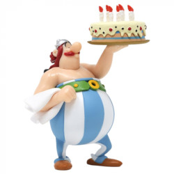 OBELIX GÂTEAU D'ANNIVERSAIRE ASTERIX FIGURINE 10 CM