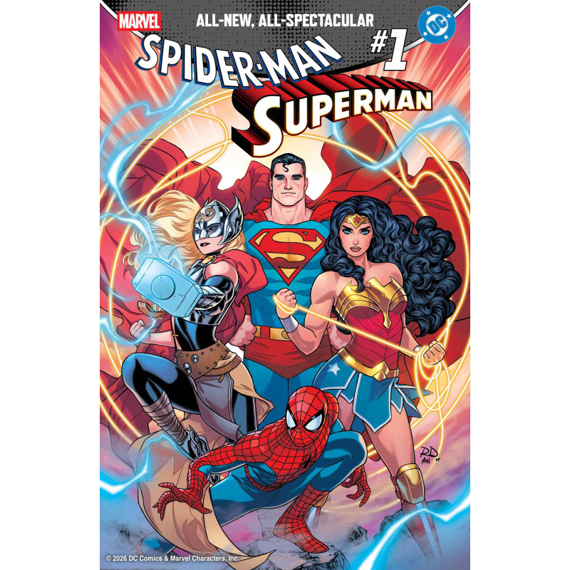 MARVEL/DC: SPIDER MAN/SUPERMAN 1 RUSSELL DAUTERMAN VARIANT