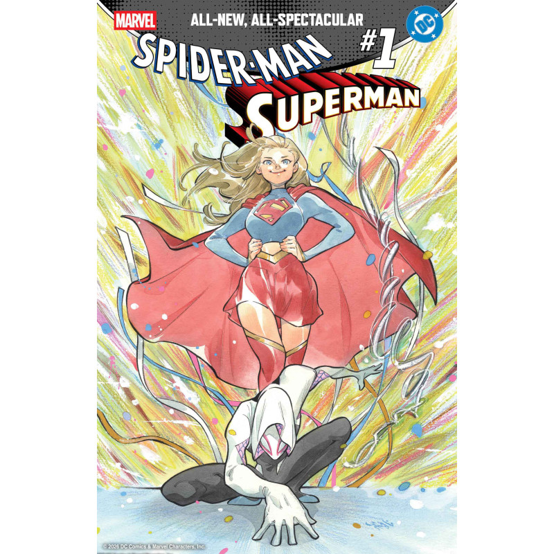 MARVEL/DC: SPIDER MAN/SUPERMAN 1 PEACH MOMOKO VARIANT