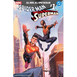 MARVEL/DC: SPIDER MAN/SUPERMAN 1 JEROME OPENA VARIANT 1:50