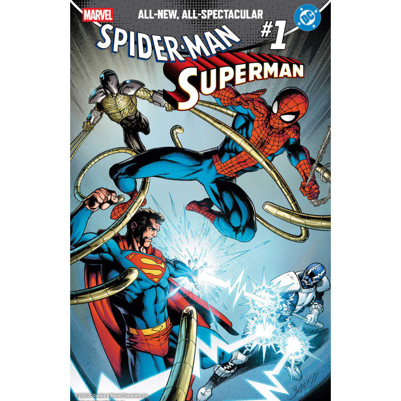 MARVEL/DC: SPIDER MAN/SUPERMAN 1 MARK BAGLEY FOIL VARIANT