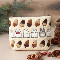 POCHETTE BRODEE TOTORO NOISETTES MON VOISIN TOTORO