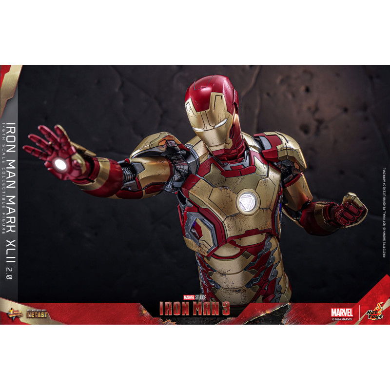 IRON MAN MARK XLII IRON MAN 3 MOVIE MASTERPIECE FIGURINE 32 CM