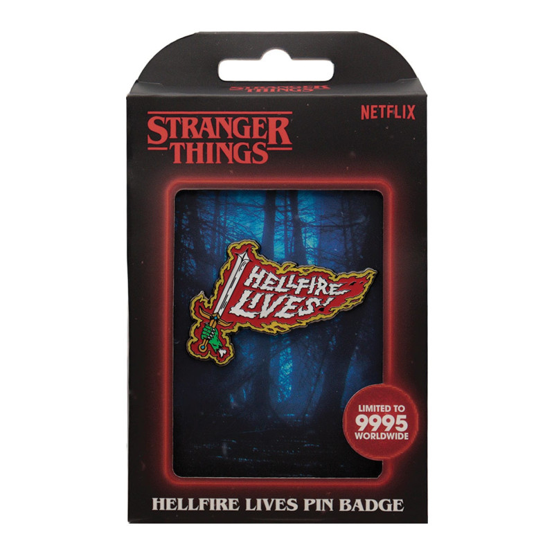 STRANGER THINGS HELLFIRE LIVES PIN EDITION LIMITEE