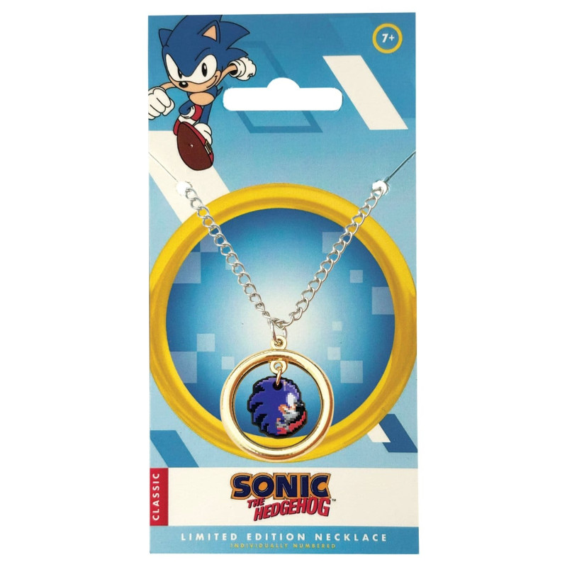 SONIC THE HEDGEHOG PENDENTIF ET COLIER ANNEAU EDITION LIMITEE