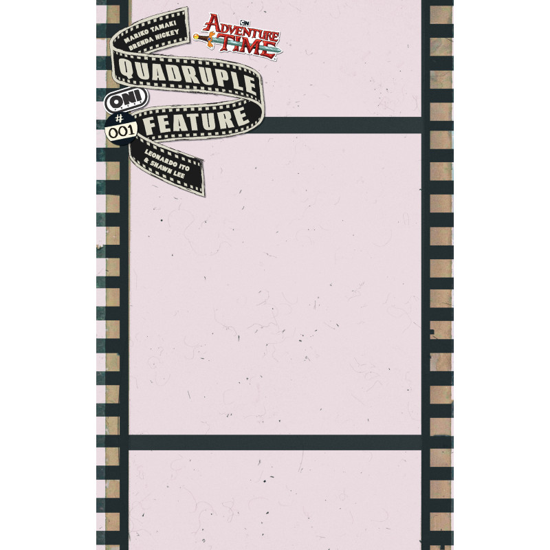 ADVENTURE TIME QUADRUPLE FEATURE 1 (OF 4) CVR C CELLULOID BLANK SKETCH VAR