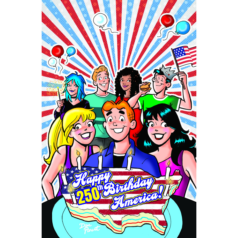 ARCHIE COMICS CELEBRATES AMERICAS 250TH (ONE SHOT) CVR D DAN PARENT FOIL FULL ART VAR