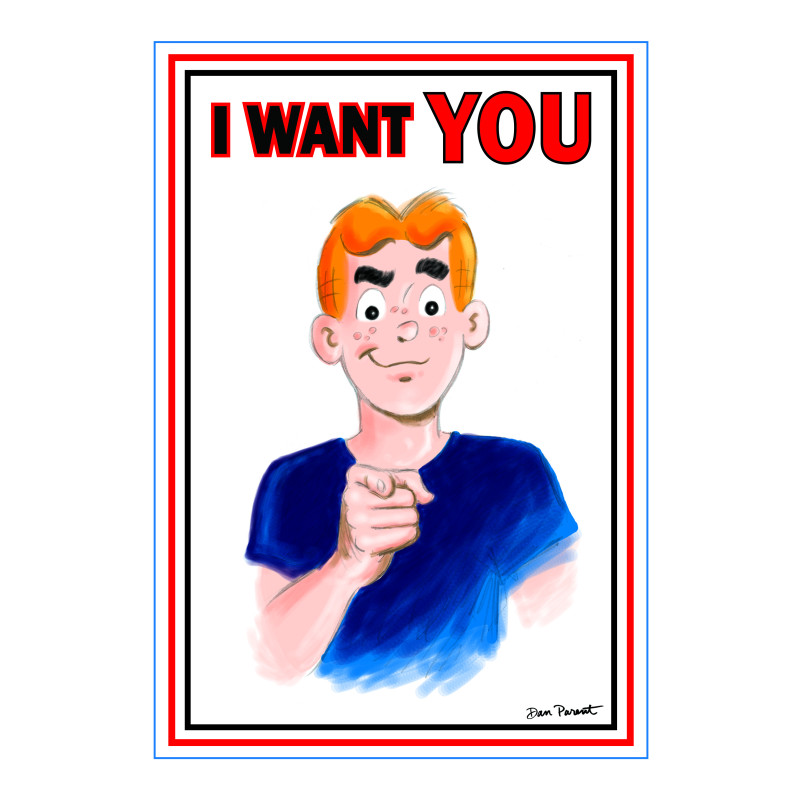 ARCHIE COMICS CELEBRATES AMERICAS 250TH (ONE SHOT) CVR F DAN PARENT UNCLE SAM POSTER FOIL FULL ART VAR