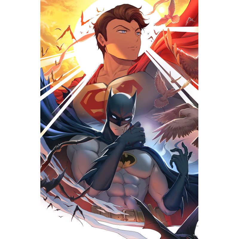 BATMAN SUPERMAN WORLDS FINEST 53 CVR B RACHTA LIN CARD STOCK VAR