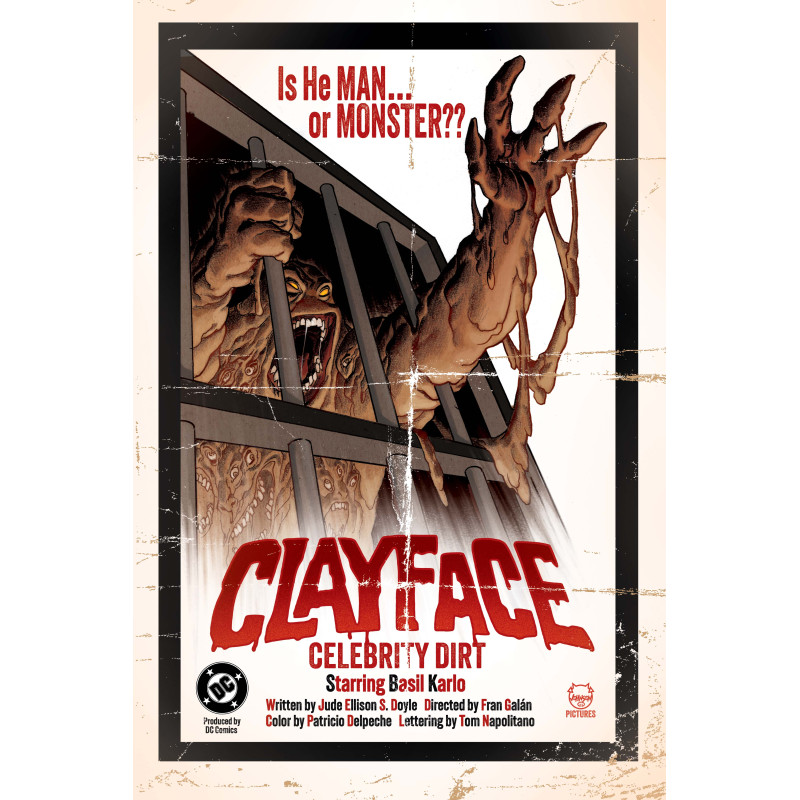 CLAYFACE CELEBRITY DIRT 1 (OF 6) CVR C DAVE JOHNSON CARD STOCK VAR