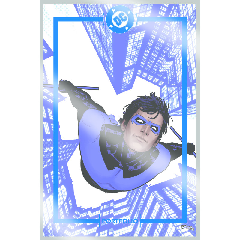 DC PORTFOLIO OF BRUNO REDONDO NIGHTWING 9 PRINT SET