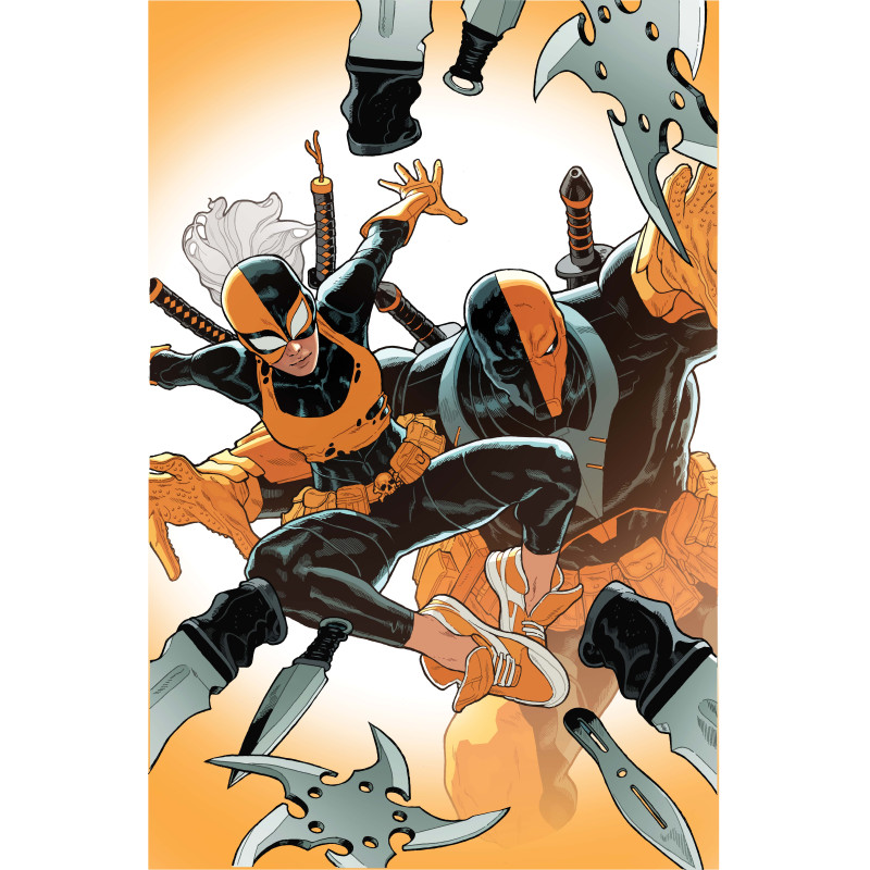 DEATHSTROKE THE TERMINATOR 5 CVR B JEFF SPOKES CARD STOCK VAR