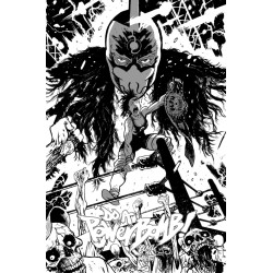 DO A POWERBOMB BLACK AND WHITE 1 (OF 3) CVR B DANIEL WARREN JOHNSON VAR