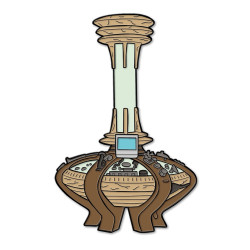 DOCTOR WHO 9TH & 10TH DOCTORS CONSOLE ENAMEL PIN BADGE