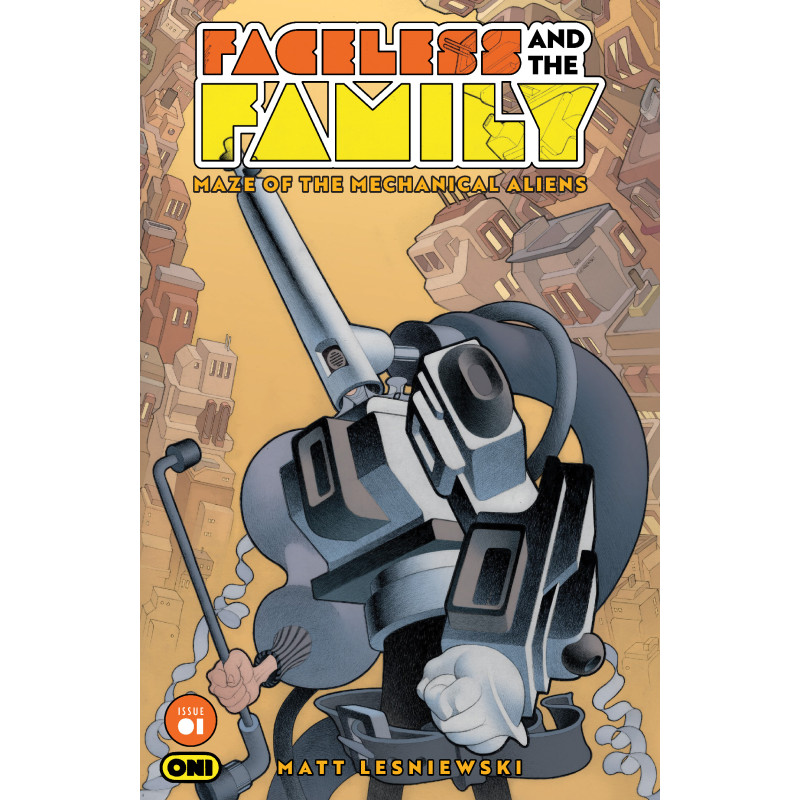 FACELESS AND THE FAMILY MAZE OF THE MECHANICAL ALIENS 1 (OF 4) CVR A MATT LESNIEWSKI