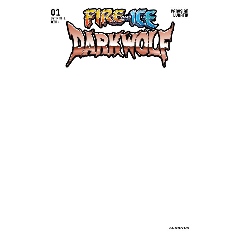 FIRE AND ICE DARKWOLF 1 CVR F BLANK AUTHENTIX VAR