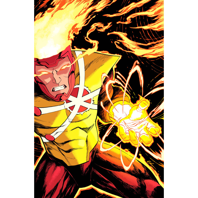 FURY OF FIRESTORM 4 (OF 8) CVR D ETHAN YOUNG CARD STOCK VAR