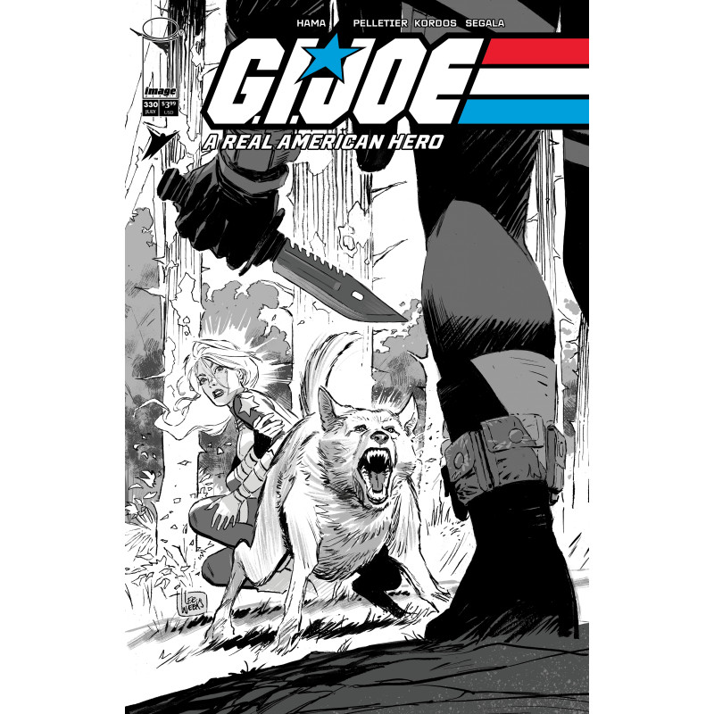 GI JOE A REAL AMERICAN HERO 330 CVR B LEE WEEKS B&W VAR