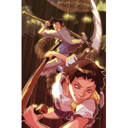 GOTHAM ACADEMY FIRST YEAR 6 (OF 6) CVR B KARL KERSCHL CARD STOCK VAR